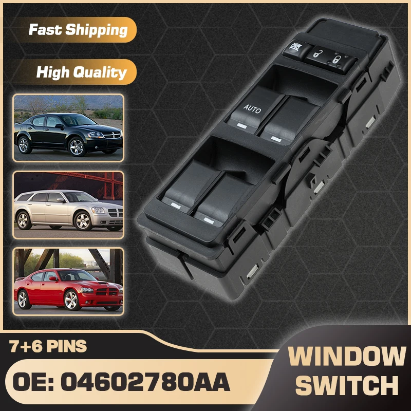 Electric Master Window Control Switch For Dodge Avenger 2007-2014 Dodge Magnum 2007-2010 Dodge Charger 2007-2010 04602780AA
Electric Master Window Control Switch For Dodge Avenger 2007-2014 Dodge Magnum 2007-2010 Dodge Charger 2007-2010 04602780AA