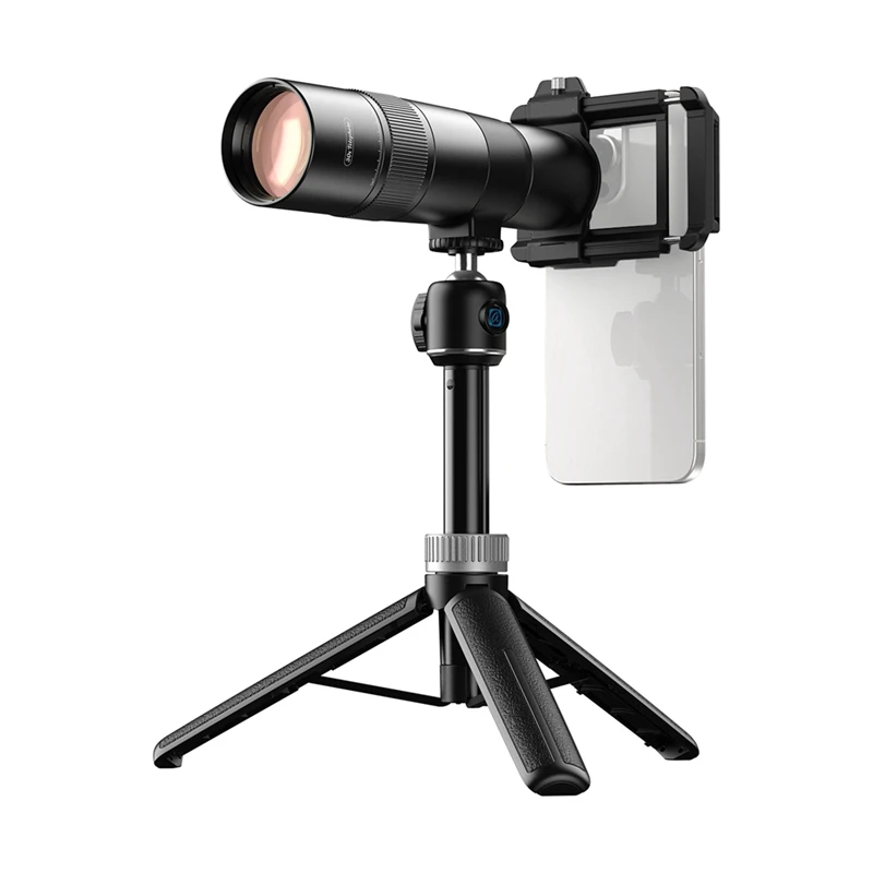 Телеобъектив для телефона APL-T30X, внутренний фокус HD со штативом, 30-кратный телеобъектив для концертной телефотосъемки
Телеобъектив для телефона APL-T30X, внутренний фокус HD со штативом, 30-кратный телеобъектив для концертной телефотосъемки