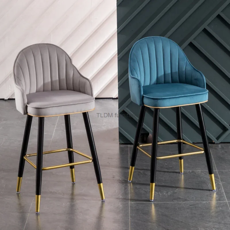 Nordic Bar Stools Restaurant Furniture Luxury Modern Minimalist Front Desk Island Wrought Iron Bar High Stools Home Back Chair D
Nordic Bar Stools Restaurant Furniture Luxury Modern Minimalist Front Desk Island Wrought Iron Bar High Stools Home Back Chair D