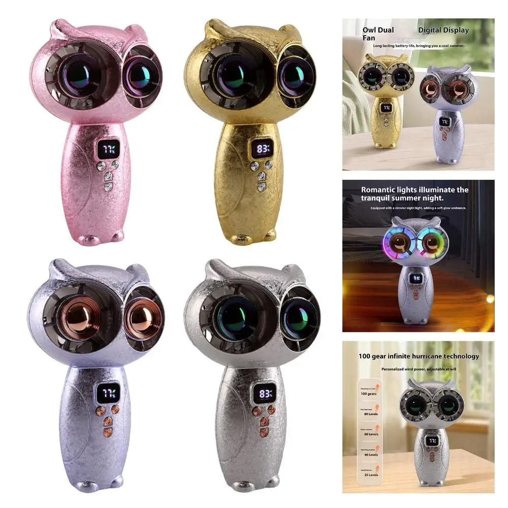 Turbo Mini Handheld Fan Strong Wind USB Rechargeable Portable Turbo Fan Lightweight Handheld Cartoon Owl Fan for 3000mAh
Turbo Mini Handheld Fan Strong Wind USB Rechargeable Portable Turbo Fan Lightweight Handheld Cartoon Owl Fan for 3000mAh