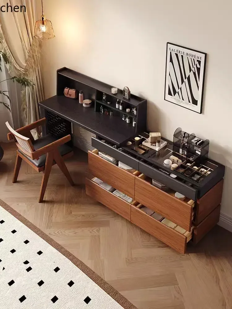 H1 Home Makeup Bedroom Bedside Storage Cabinet Solid Wood Chest of Drawers Extendable Dressing Table Integrated Modern Simple
H1 Home Makeup Bedroom Bedside Storage Cabinet Solid Wood Chest of Drawers Extendable Dressing Table Integrated Modern Simple