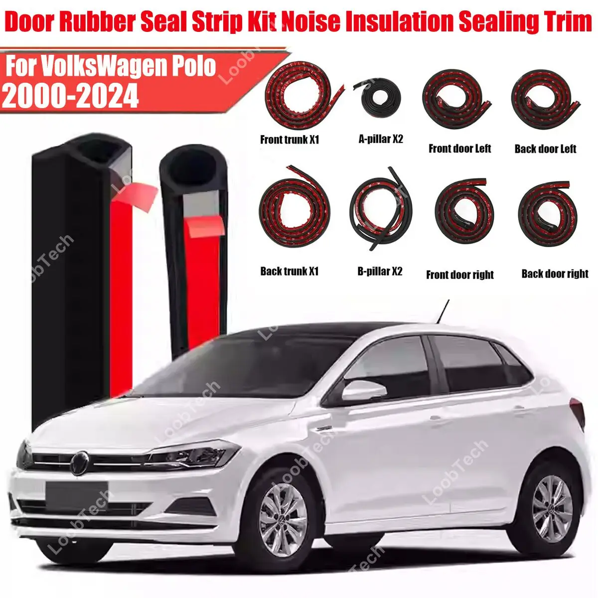 Комплект уплотнителей двери, резиновая защита от ветра, шумоподавление для VolksWagen Polo, самоклеящаяся крышка двигателя, звукоизоляционная полоса
Комплект уплотнителей двери, резиновая защита от ветра, шумоподавление для VolksWagen Polo, самоклеящаяся крышка двигателя, звукоизоляционная полоса