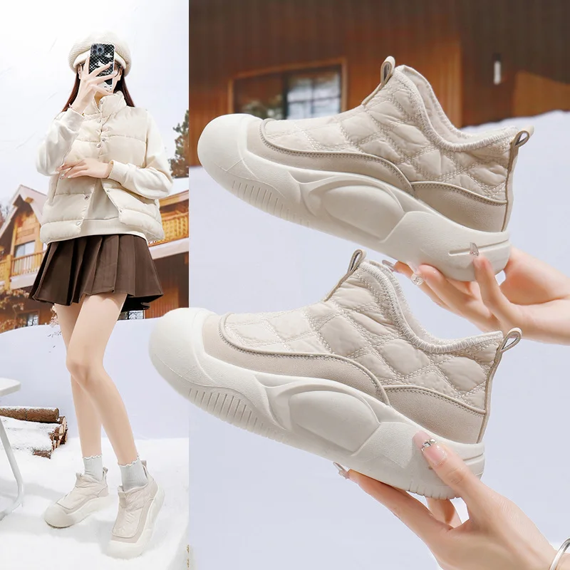 Winter Women's Casual Shoes Women's Vulcanized Shoes 2024 New Snow Velvet Soft Warm Shoe Comfortable Haed Wearing Zapatos Mujer
Winter Women's Casual Shoes Women's Vulcanized Shoes 2024 New Snow Velvet Soft Warm Shoe Comfortable Haed Wearing Zapatos Mujer