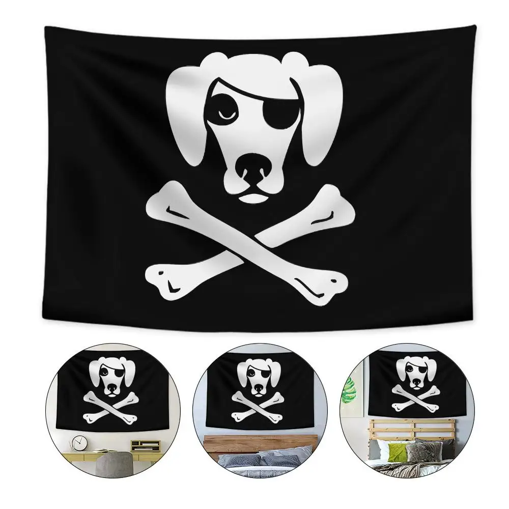 Pirate Dog Skeleton Tapestry Custom Home Living Room Bedroom Wall Decor Wallpaper Backdrop Cloth With Clips
Pirate Dog Skeleton Tapestry Custom Home Living Room Bedroom Wall Decor Wallpaper Backdrop Cloth With Clips