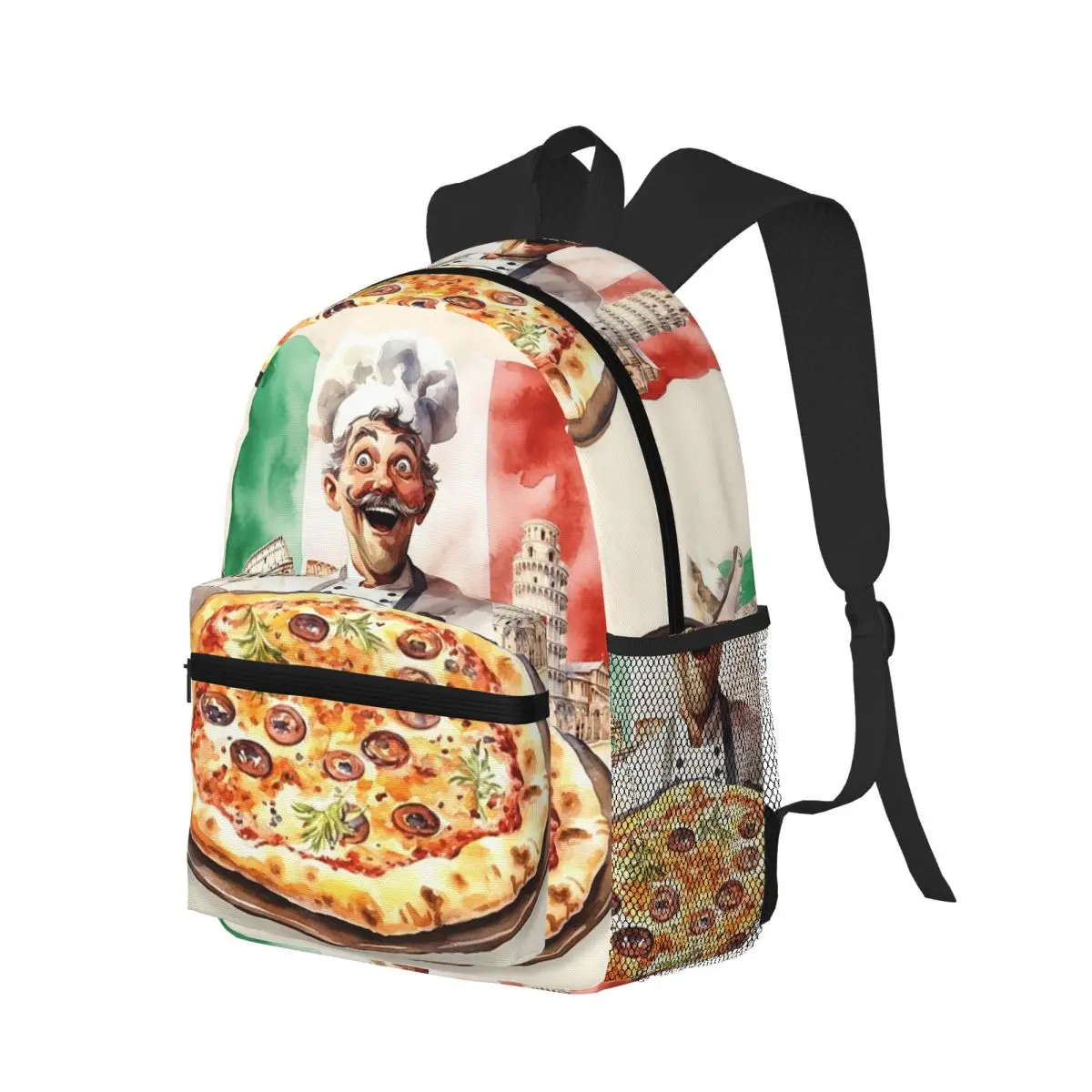 Italian Flag Pizza Cooking Cuisine Student Backpack School Bag Hiking Travel Daypack for Men Women Bookbag Shoulder Bags
Italian Flag Pizza Cooking Cuisine Student Backpack School Bag Hiking Travel Daypack for Men Women Bookbag Shoulder Bags