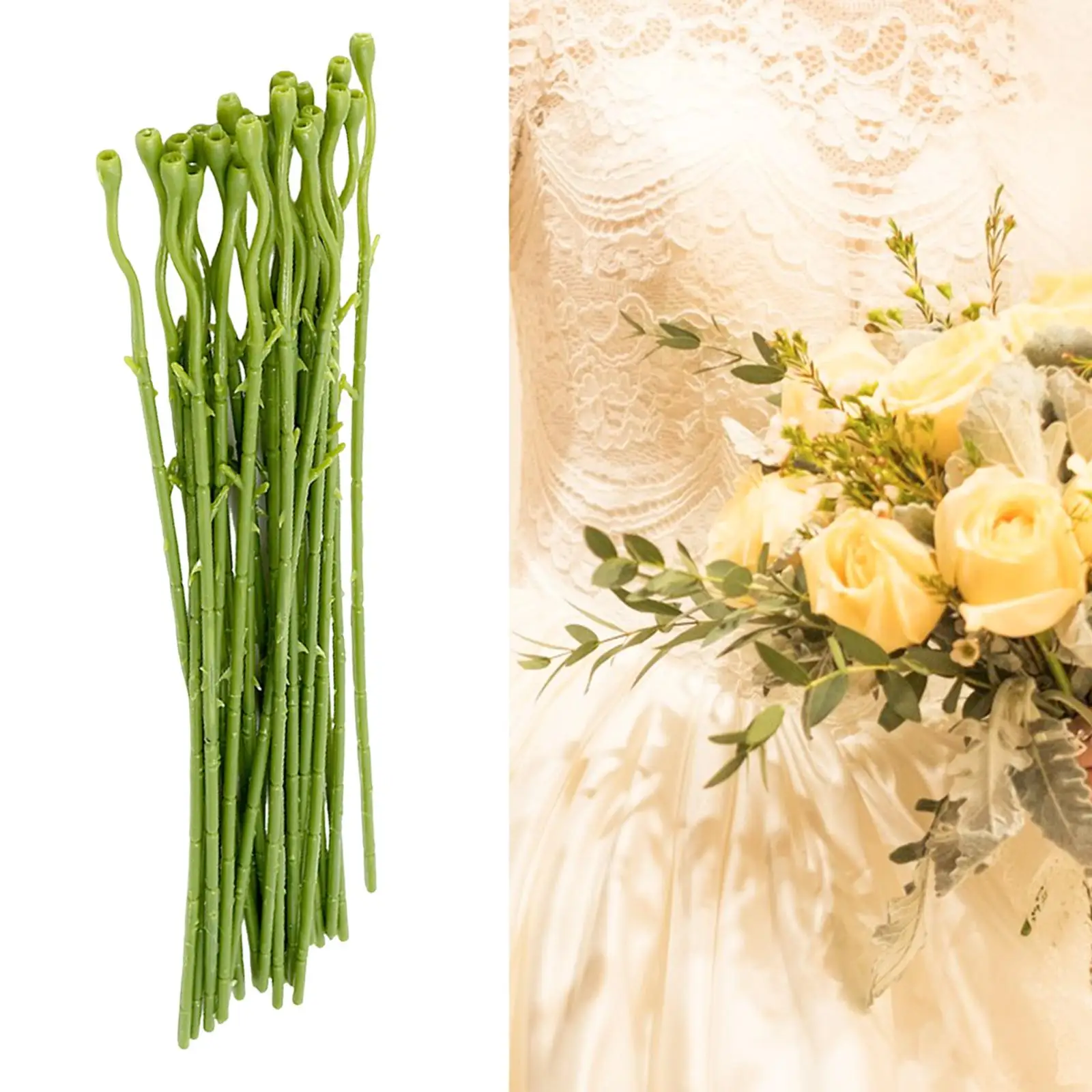20x Green Floral Stem Wire Bouquets Florist Wreaths Accessories Handcrafts Supplies Artificial Flower Rod for Party Home Wedding 
20x Green Floral Stem Wire Bouquets Florist Wreaths Accessories Handcrafts Supplies Artificial Flower Rod for Party Home Wedding