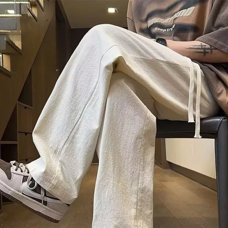 Men's 2026 Summer New Pants Breathable Loose High-end Straight Wide-leg Casual Trousers
Men's 2026 Summer New Pants Breathable Loose High-end Straight Wide-leg Casual Trousers