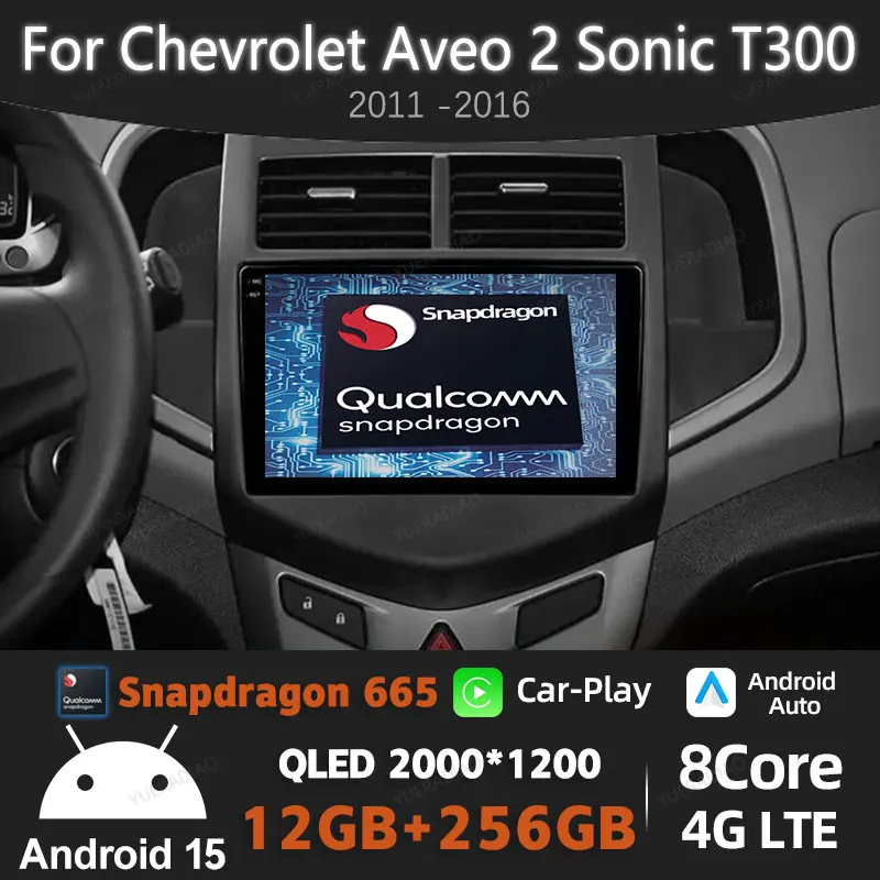 Автомобильное радио Android 15 для Chevrolet Aveo 2 Sonic T300 2011-2016 QLED 4G WIFI Мультимедийный стерео видеоплеер BT 2DIN Qualcomm
Автомобильное радио Android 15 для Chevrolet Aveo 2 Sonic T300 2011-2016 QLED 4G WIFI Мультимедийный стерео видеоплеер BT 2DIN Qualcomm