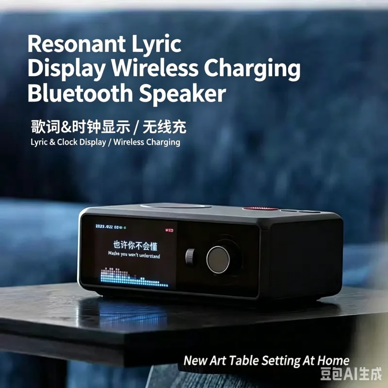 3D Surround Bluetooth Speaker, with HD Screen Lyrics Display, Portable Wireless Charging Music Player with Clock for Home, Gifts
3D Surround Bluetooth Speaker, with HD Screen Lyrics Display, Portable Wireless Charging Music Player with Clock for Home, Gifts