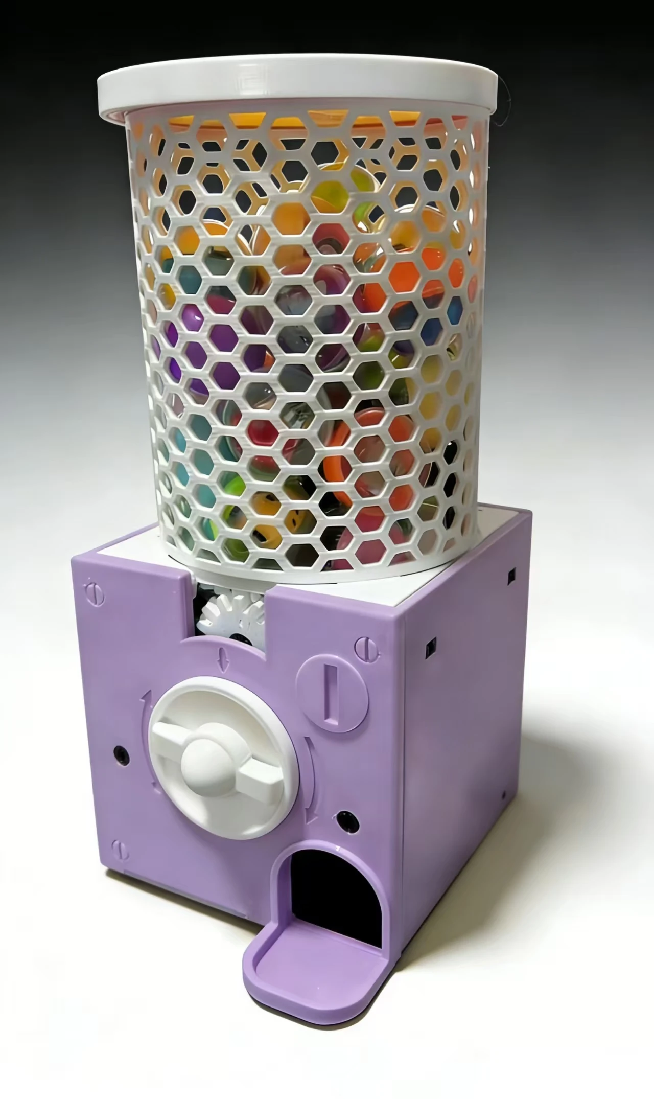 3D-печатный настольный автомат для гачапонов (32 мм) — развлекательный диспенсер для капсул без монет (капсулы для гачапонов не входят в комплект)
3D-печатный настольный автомат для гачапонов (32 мм) — развлекательный диспенсер для капсул без монет (капсулы для гачапонов не входят в комплект)