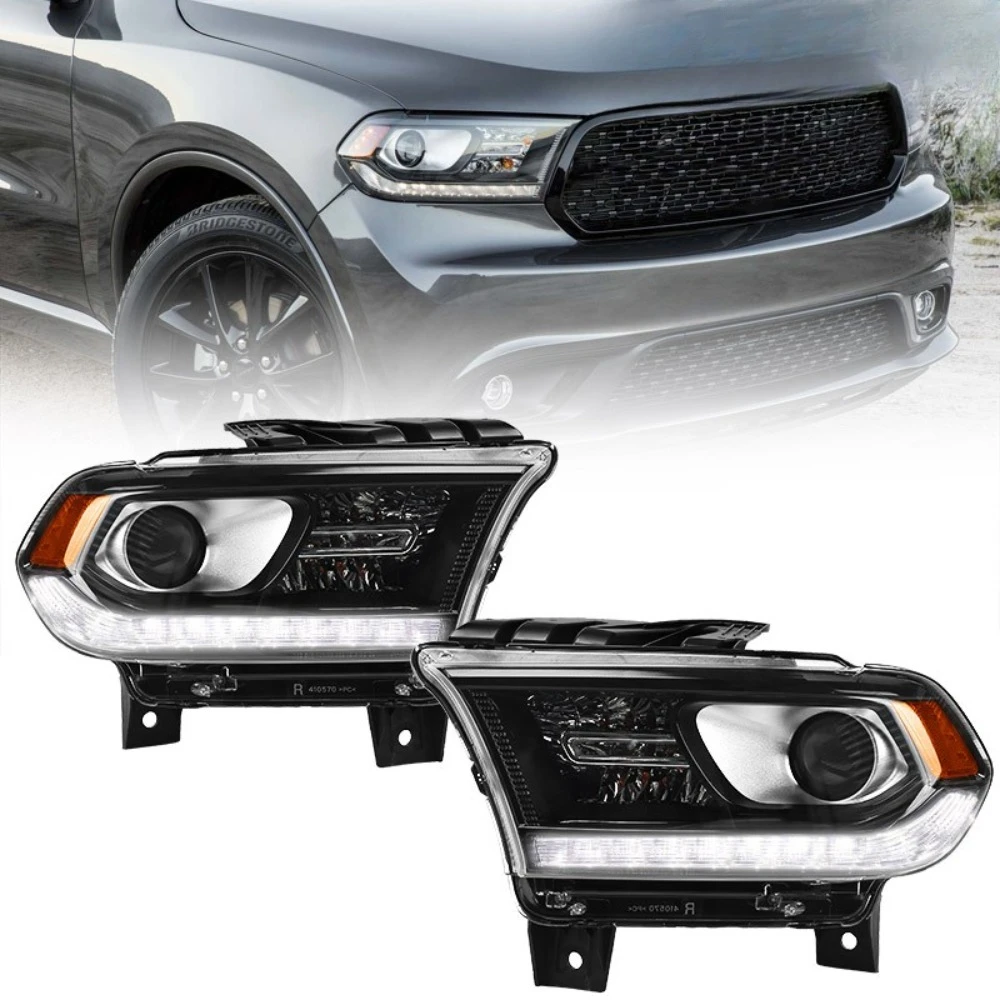 For Dodge Durango 2014-2020 Projector Halogen Headlight W/ DRL LED Black Pair
For Dodge Durango 2014-2020 Projector Halogen Headlight W/ DRL LED Black Pair
