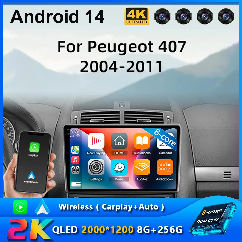 android 14 Car Stereo Radio Video Multimedia Player Monitor For Peugeot 407 2004 - 2011 Carplay Navigation GPS Autoradio
android 14 Car Stereo Radio Video Multimedia Player Monitor For Peugeot 407 2004 - 2011 Carplay Navigation GPS Autoradio