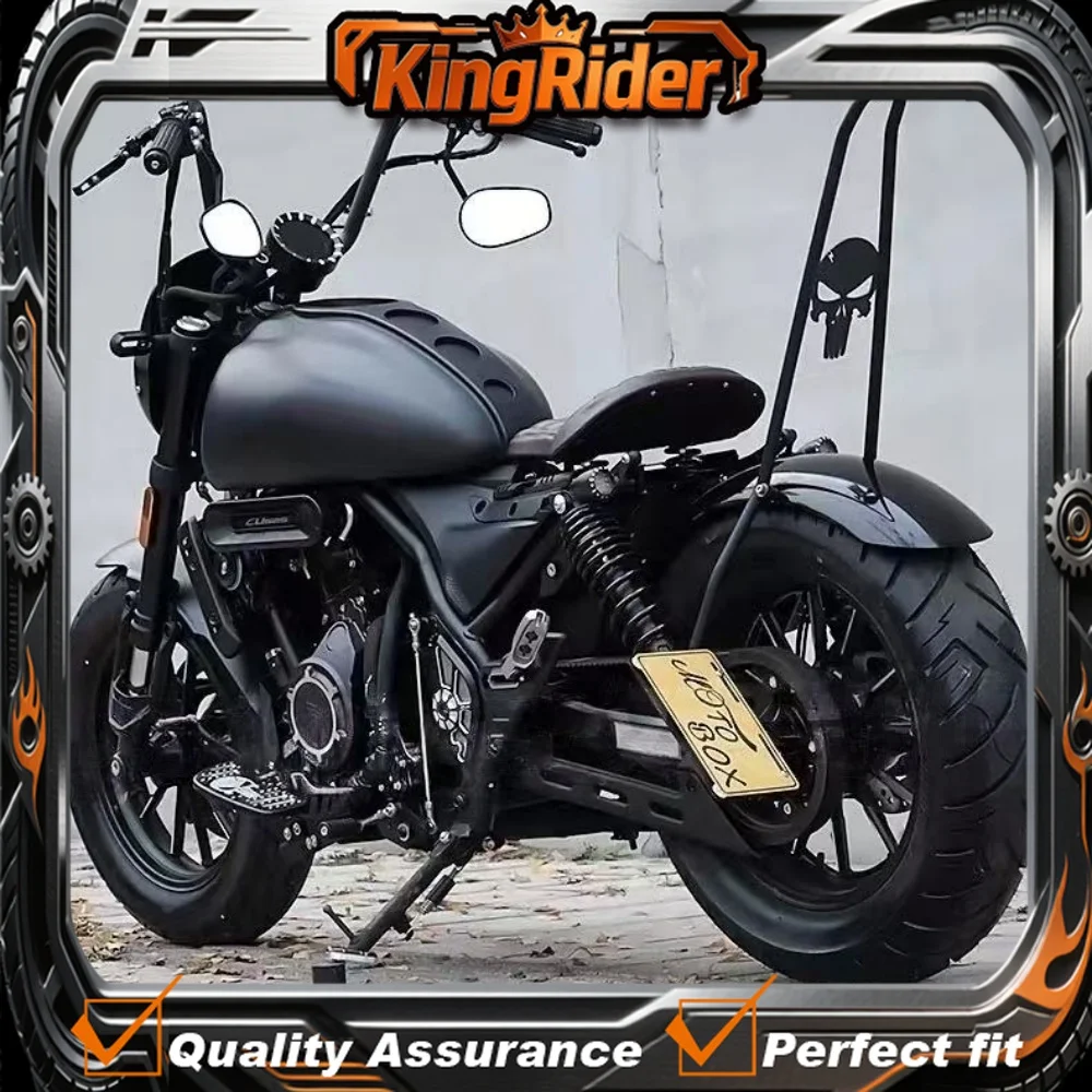 Suitable for VOGE CU525 retro modification: extended rear fender with bow-shaped backrest and bow-shaped extension.
Suitable for VOGE CU525 retro modification: extended rear fender with bow-shaped backrest and bow-shaped extension.