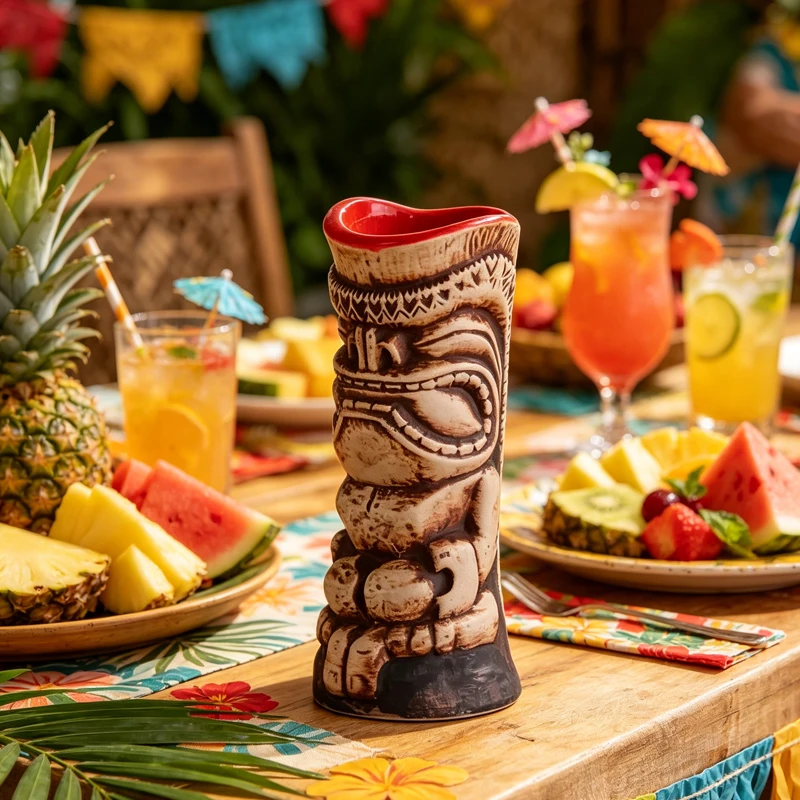 1pcs Vintage Totem Relief Tiki Ceramic Cup Hawaiian Style Ceramic Cocktail Glass Personalized Desktop Decoration Ornament Cup
1pcs Vintage Totem Relief Tiki Ceramic Cup Hawaiian Style Ceramic Cocktail Glass Personalized Desktop Decoration Ornament Cup