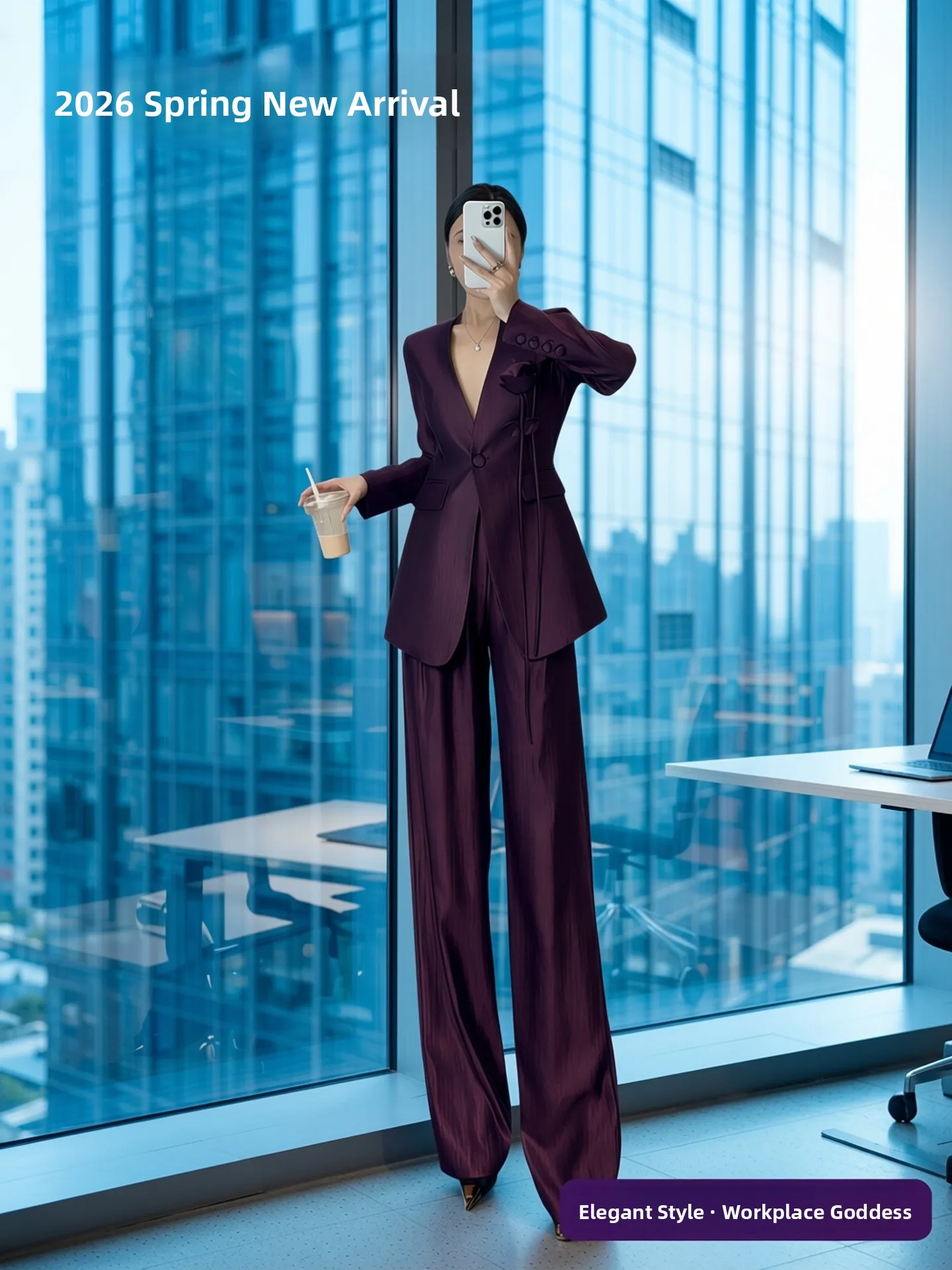 Spring 2026 Luxury Style Women's Suit Set Office White Collar Professional Workwear Elegant Goddess Vanity High Waist Long Pants
Spring 2026 Luxury Style Women's Suit Set Office White Collar Professional Workwear Elegant Goddess Vanity High Waist Long Pants