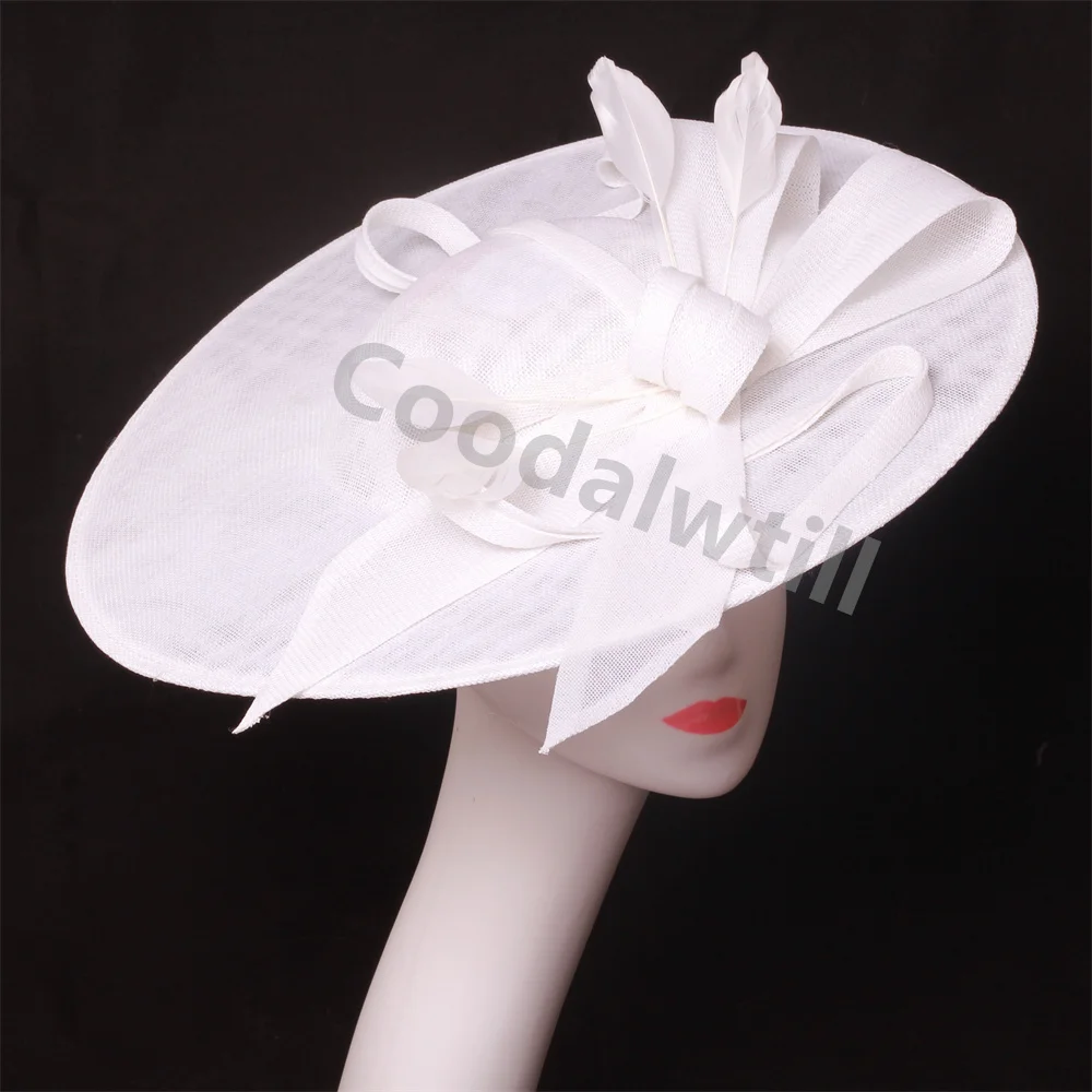 White Big Fascinator Hat Headband Women Kentucky Derby Party Headpiece Femme Elegant Race Event Millinery Cap Hair Accessories
White Big Fascinator Hat Headband Women Kentucky Derby Party Headpiece Femme Elegant Race Event Millinery Cap Hair Accessories