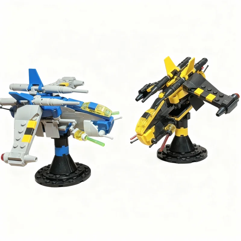 379PCS MOC Space Battle Classic Blacktron I Galactic Republic Gunships 1 144 Mini Model DIY Creative Building Blocks Gift Set
379PCS MOC Space Battle Classic Blacktron I Galactic Republic Gunships 1 144 Mini Model DIY Creative Building Blocks Gift Set