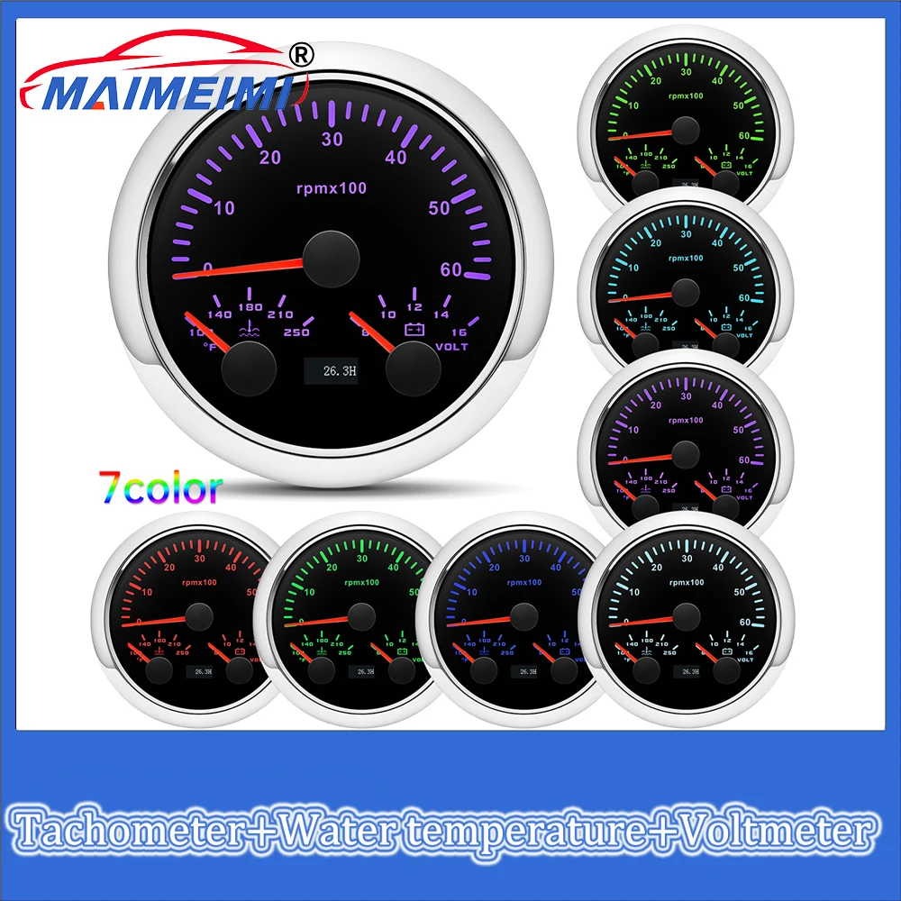 3-in-1 digital pointer Car instrument Panel 0-6000rpm tachometer 100-250 ℉ water temperature 8-16V voltmeter
3-in-1 digital pointer Car instrument Panel 0-6000rpm tachometer 100-250 ℉ water temperature 8-16V voltmeter