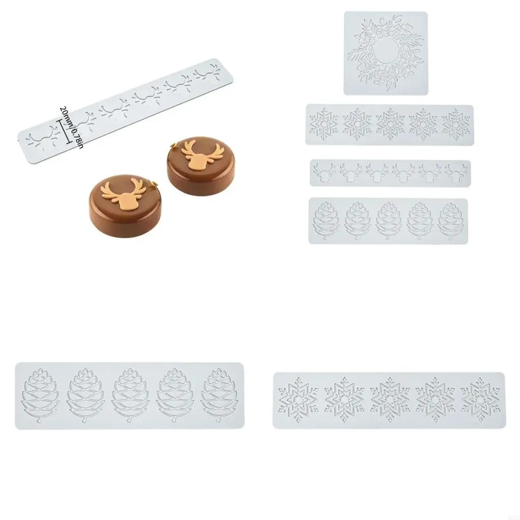Christmas Cake Decors Christmas Lace Mats Silicone Lace Molds Silicone Lace Pad X3UC
Christmas Cake Decors Christmas Lace Mats Silicone Lace Molds Silicone Lace Pad X3UC