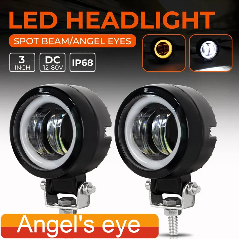 motorcycle accessories Work Light Round 2 Lens LED Bar Portable Spotlights for Motorcycle LED Car Offroad Driving Fog Lamp
motorcycle accessories Work Light Round 2 Lens LED Bar Portable Spotlights for Motorcycle LED Car Offroad Driving Fog Lamp