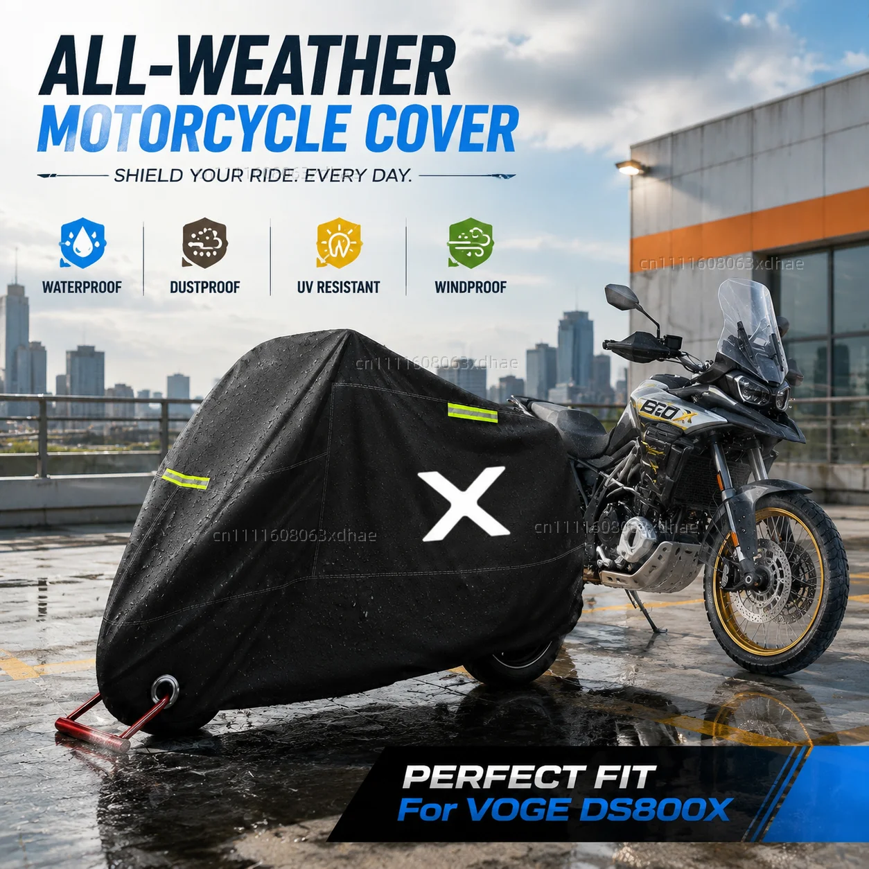 Outdoor Motorcycle Cover Waterproof Full Protection 190T Oxford Cloth For For VOGE DS800X DS 800 DS DSX800 DS 800X Rally 2025
Outdoor Motorcycle Cover Waterproof Full Protection 190T Oxford Cloth For For VOGE DS800X DS 800 DS DSX800 DS 800X Rally 2025