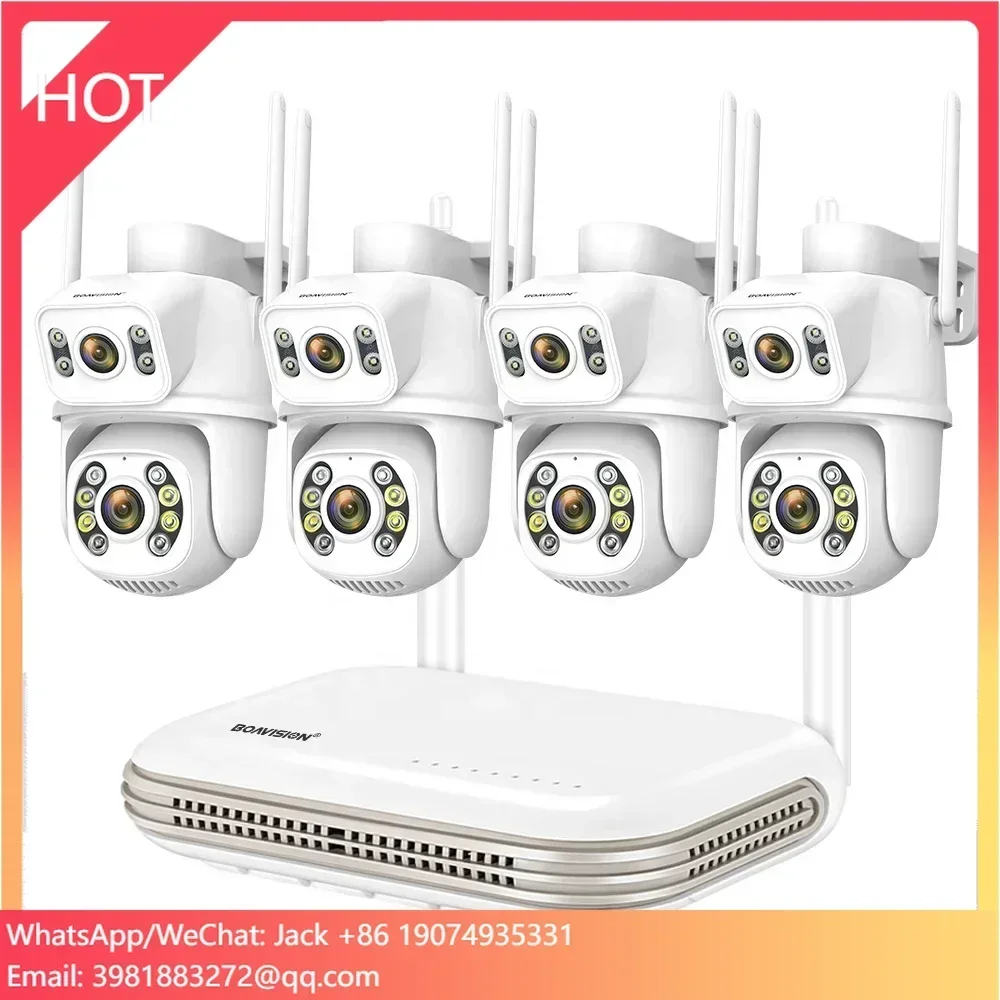 Waterproof 8MP HD Wireless Dual Lens PTZ WIFI IP Home Security Surveillance Camera System 4CH/8CH NVR Video H.265 CCTV Kit
Waterproof 8MP HD Wireless Dual Lens PTZ WIFI IP Home Security Surveillance Camera System 4CH/8CH NVR Video H.265 CCTV Kit
