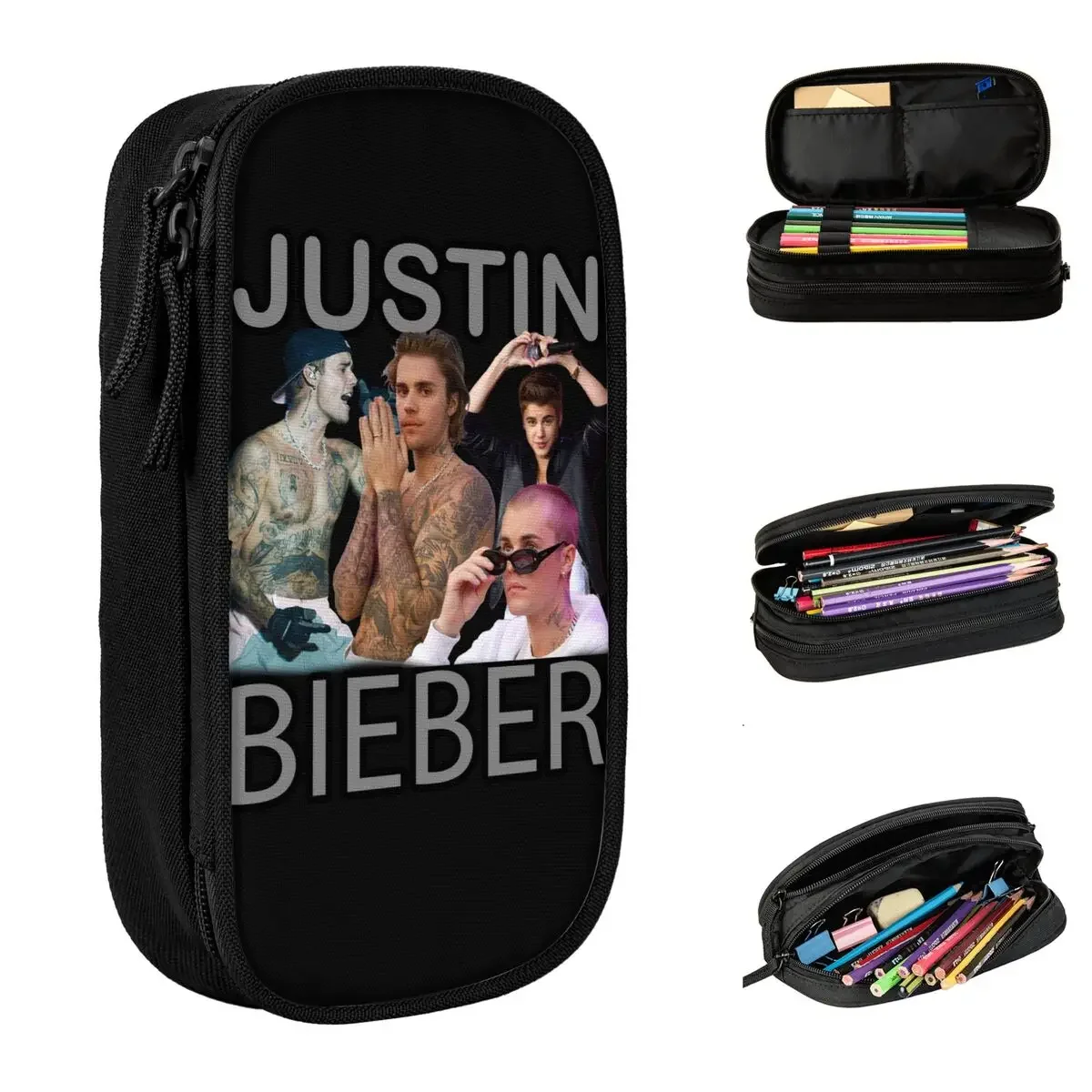 Justined Biebered Pencil Case Pen Holder Bag Kids Large Storage Students School Gift Pencil Box
Justined Biebered Pencil Case Pen Holder Bag Kids Large Storage Students School Gift Pencil Box