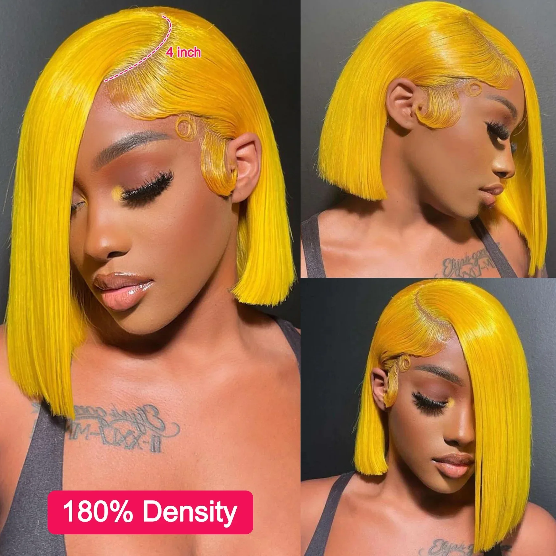 Short Yellow Bob Wig 100% Human Hair 13x4 Transparent Lace Front Wigs Beauty Color 2026 Fashion Style Good Quality Hot Sale
Short Yellow Bob Wig 100% Human Hair 13x4 Transparent Lace Front Wigs Beauty Color 2026 Fashion Style Good Quality Hot Sale