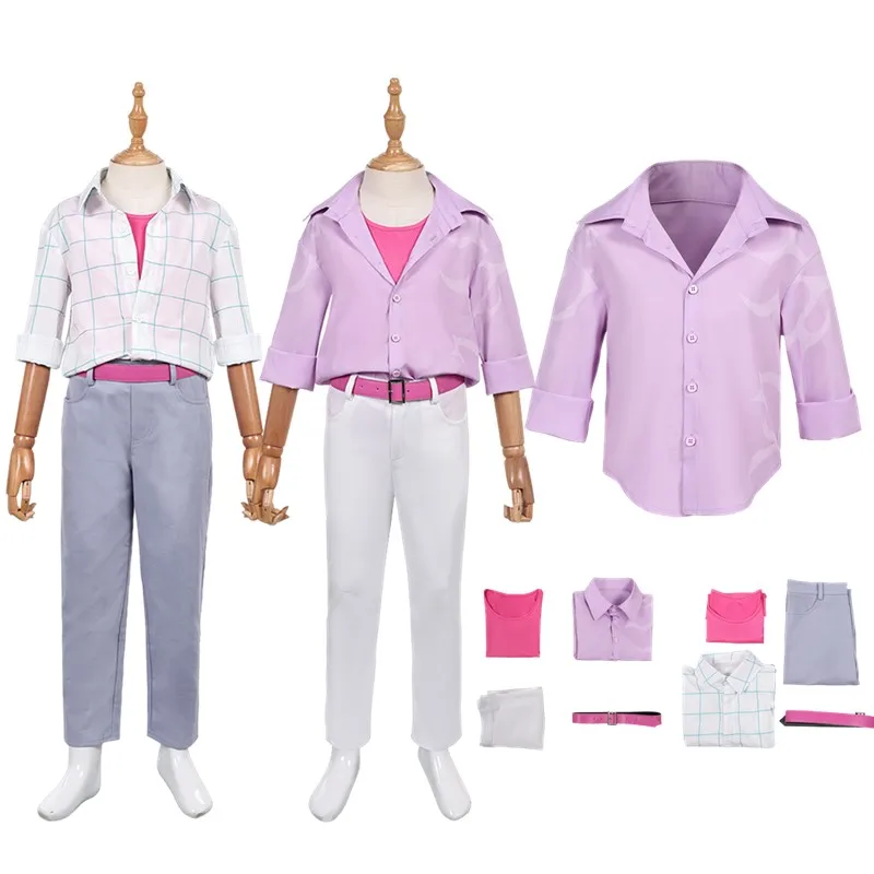 Kids Jinu Cosplay Costume Demons Boys Vest Shirt Pants Belt Cartoon Hunters Fantasia 2025 Outfits Halloween Carnival Party Suit
Kids Jinu Cosplay Costume Demons Boys Vest Shirt Pants Belt Cartoon Hunters Fantasia 2025 Outfits Halloween Carnival Party Suit