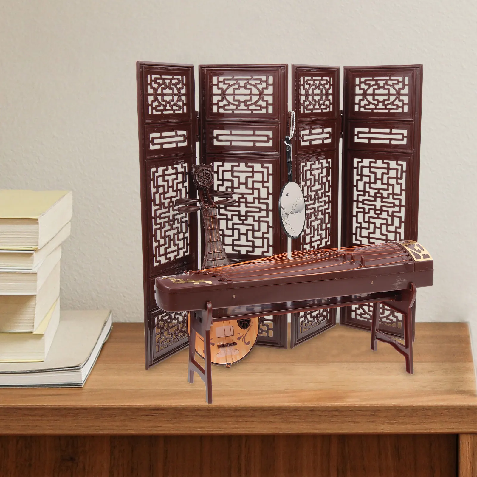 Набор из 4 миниатюрных музыкальных инструментов (гучжэн, пипа, веер) в имитационном стиле, реквизит для фотосессий, декор для дома и рабочего стола
Набор из 4 миниатюрных музыкальных инструментов (гучжэн, пипа, веер) в имитационном стиле, реквизит для фотосессий, декор для дома и рабочего стола