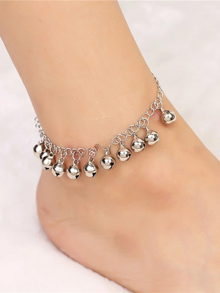 Faionable Korean Sle Bell Ankle Bracelet Heart ape Simple Ethnic Sle Jewelry Accory for Women Clear Fre Small Bell
Faionable Korean Sle Bell Ankle Bracelet Heart ape Simple Ethnic Sle Jewelry Accory for Women Clear Fre Small Bell