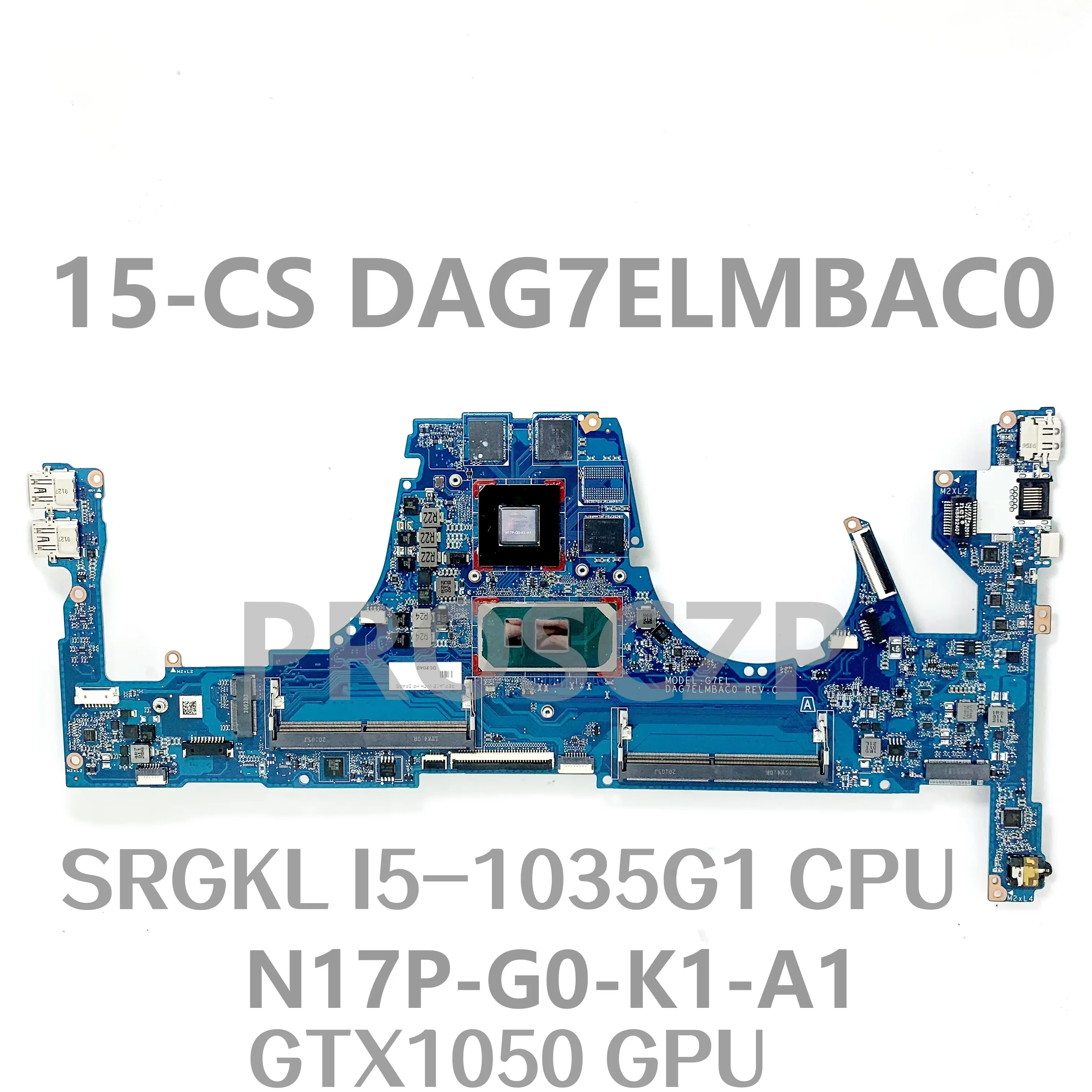 Материнская плата DAG7ELMBAC0 для ноутбука HP 15-CS с процессором I5-1035G1/I7-1065G7, видеокартой GTX1050 3G, 100% протестирована, полностью рабочая.
Материнская плата DAG7ELMBAC0 для ноутбука HP 15-CS с процессором I5-1035G1/I7-1065G7, видеокартой GTX1050 3G, 100% протестирована, полностью рабочая.