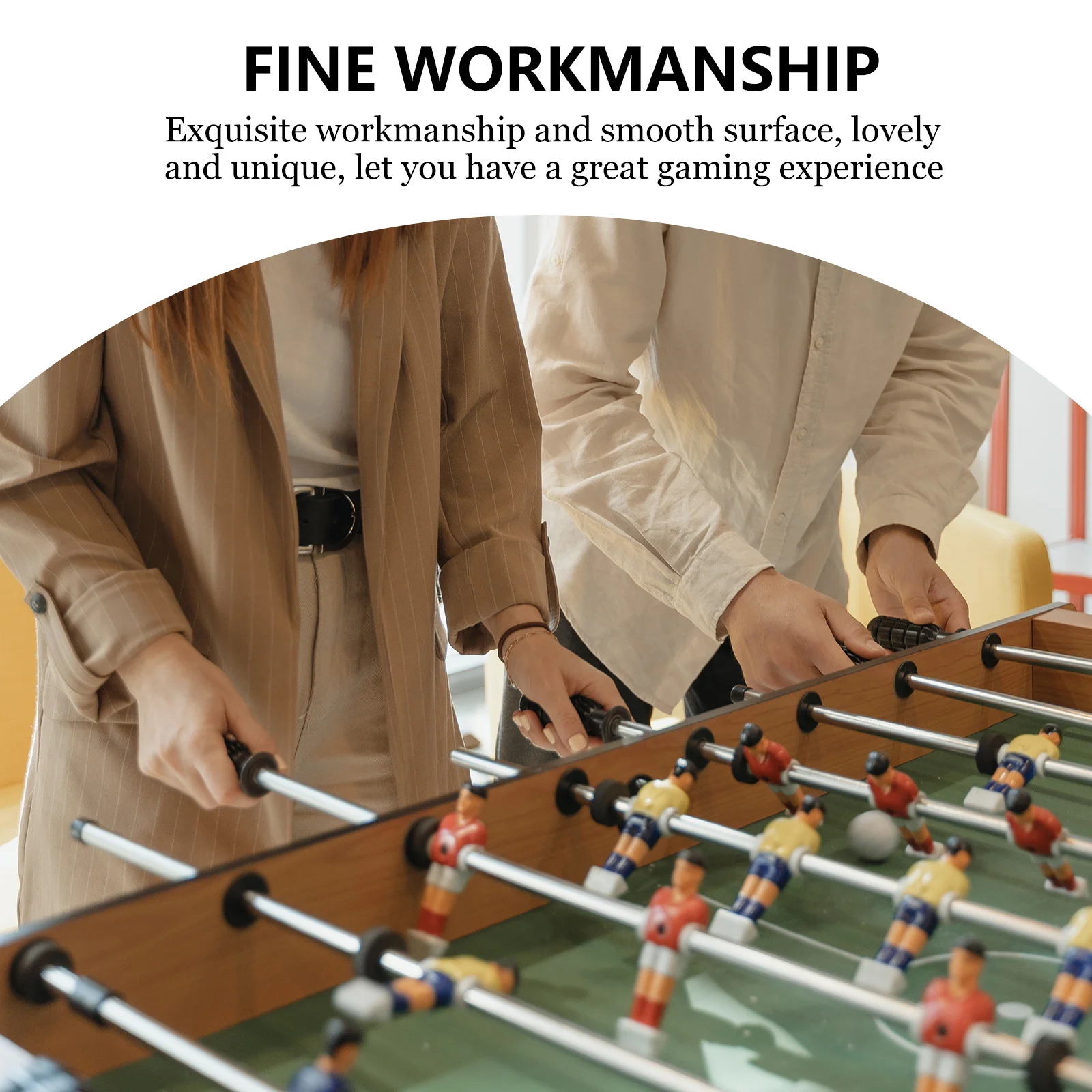 4pcs Table Soccer Player Replacement Parts White Black Yellow Red Durable Resin Smooth No Burrs Wear Resistant Table Foosball
4pcs Table Soccer Player Replacement Parts White Black Yellow Red Durable Resin Smooth No Burrs Wear Resistant Table Foosball