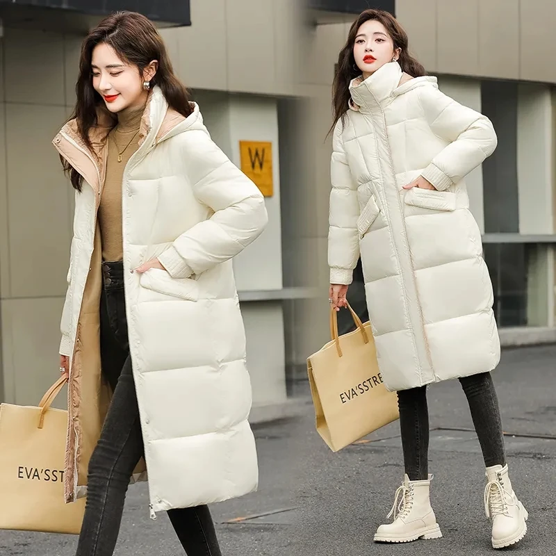 Winter Jackets Women's Clothing 2023 New Down Cotton Jacket Hooded Long Thicken Parkas Female Warm Fashion Oversize Outerwear
Winter Jackets Women's Clothing 2023 New Down Cotton Jacket Hooded Long Thicken Parkas Female Warm Fashion Oversize Outerwear