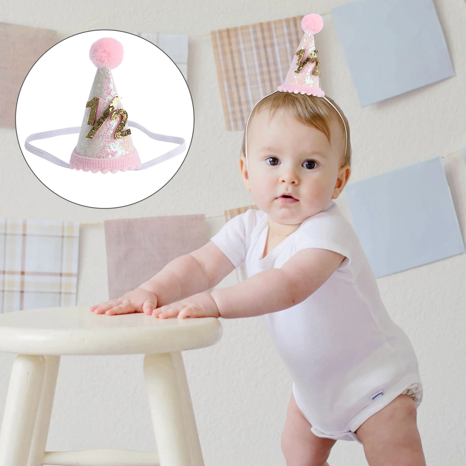 Birthday Party Hat Kids' Photo Shoot Props Lovely Novel for Baby Headwear Artificial Sweet
Birthday Party Hat Kids' Photo Shoot Props Lovely Novel for Baby Headwear Artificial Sweet