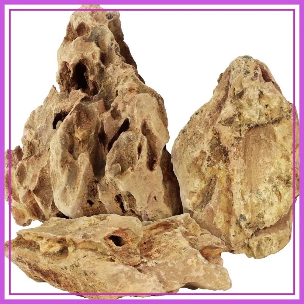 Natural Dragon Stone 2.5lb Aquarium Rocks Decoration for Fish Tank Terrarium Paludarium Reptile Enclosure Garden, 2-4 Inches
Natural Dragon Stone 2.5lb Aquarium Rocks Decoration for Fish Tank Terrarium Paludarium Reptile Enclosure Garden, 2-4 Inches