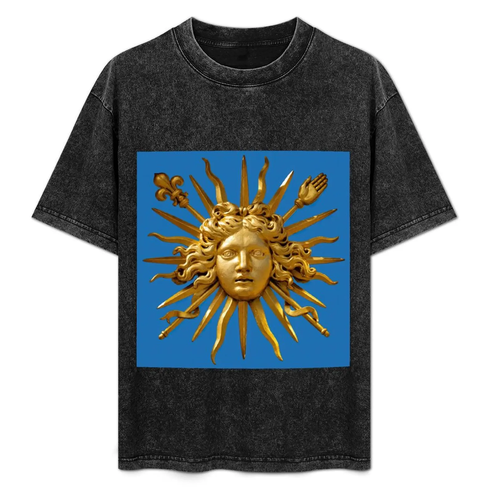 Symbol of Louis XIV the Sun King - Blue Background T-Shirt Casual Trendy Short Sleeve T-Shirt
Symbol of Louis XIV the Sun King - Blue Background T-Shirt Casual Trendy Short Sleeve T-Shirt