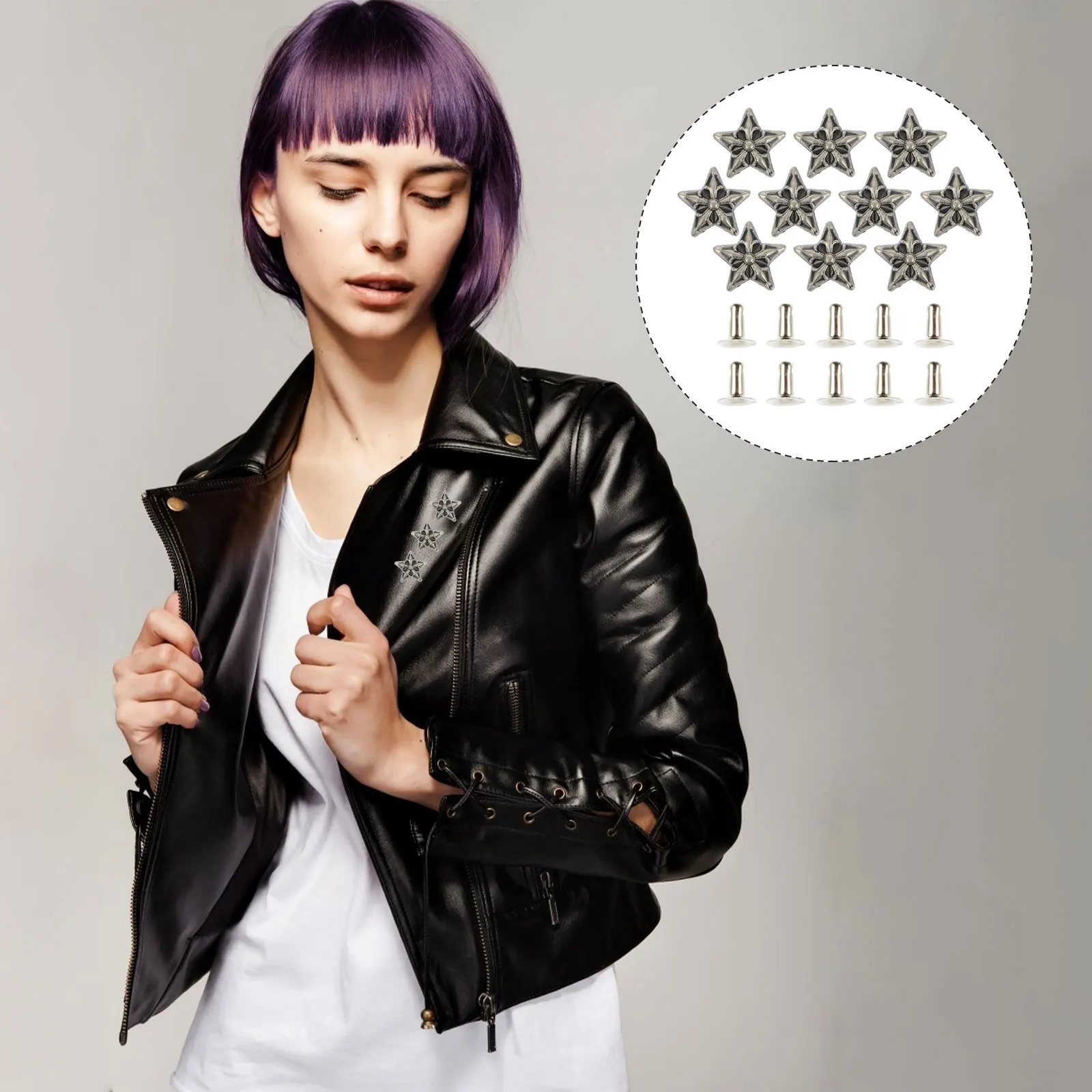 10 Pcs Zinc Alloy Rivets Studs Decorative Accessories DIY Craft Punk Spikes Retro Clothing Shoe Bag Design Metal nament Parts
10 Pcs Zinc Alloy Rivets Studs Decorative Accessories DIY Craft Punk Spikes Retro Clothing Shoe Bag Design Metal nament Parts