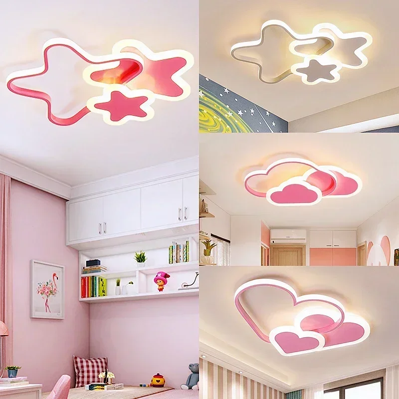 Modern LED Ceiling Light for Children Girls' Rooms Bedrooms Study Rooms Heart-shaped Lights for Children's Room Decoration
Modern LED Ceiling Light for Children Girls' Rooms Bedrooms Study Rooms Heart-shaped Lights for Children's Room Decoration