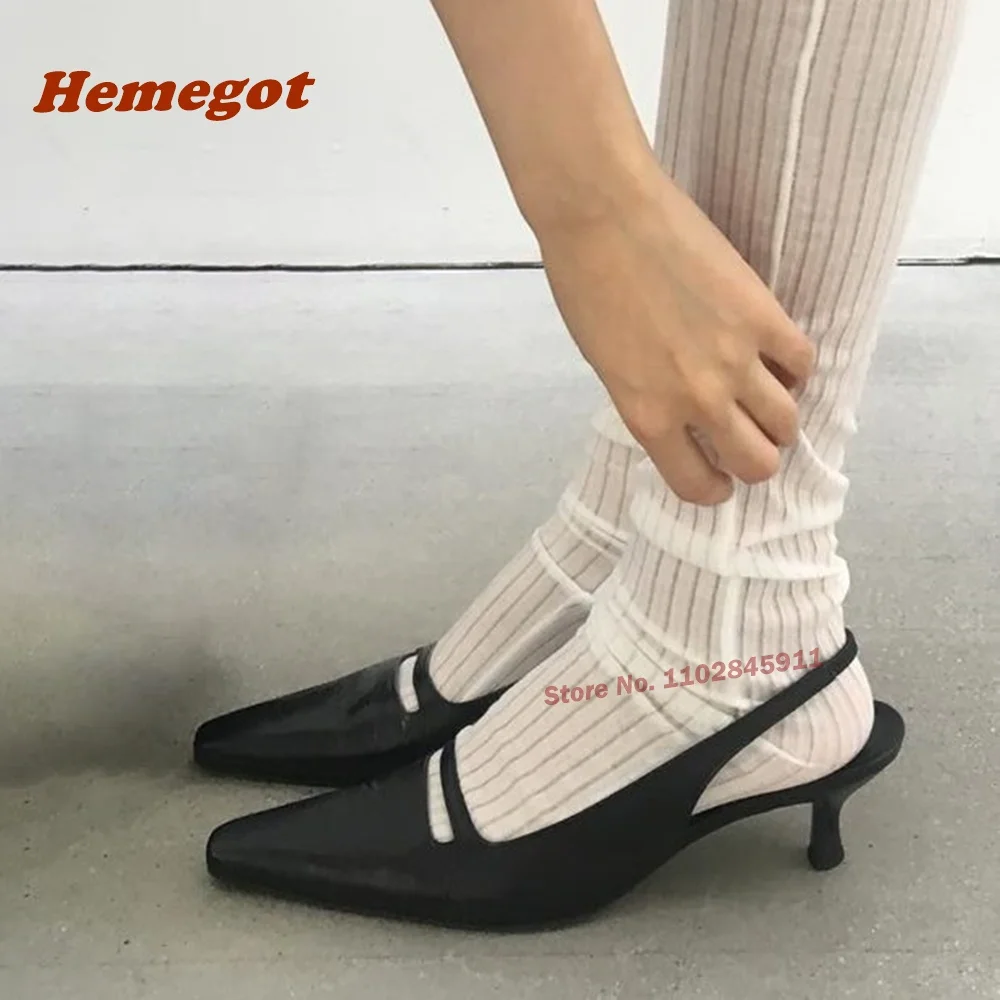 Black Kitten Heels Pumps Pointy Toe Slingback Cut Out Women's Sandals Satin Summer Newest 2024 Luxury Party Runway Shoes Sexy
Black Kitten Heels Pumps Pointy Toe Slingback Cut Out Women's Sandals Satin Summer Newest 2024 Luxury Party Runway Shoes Sexy