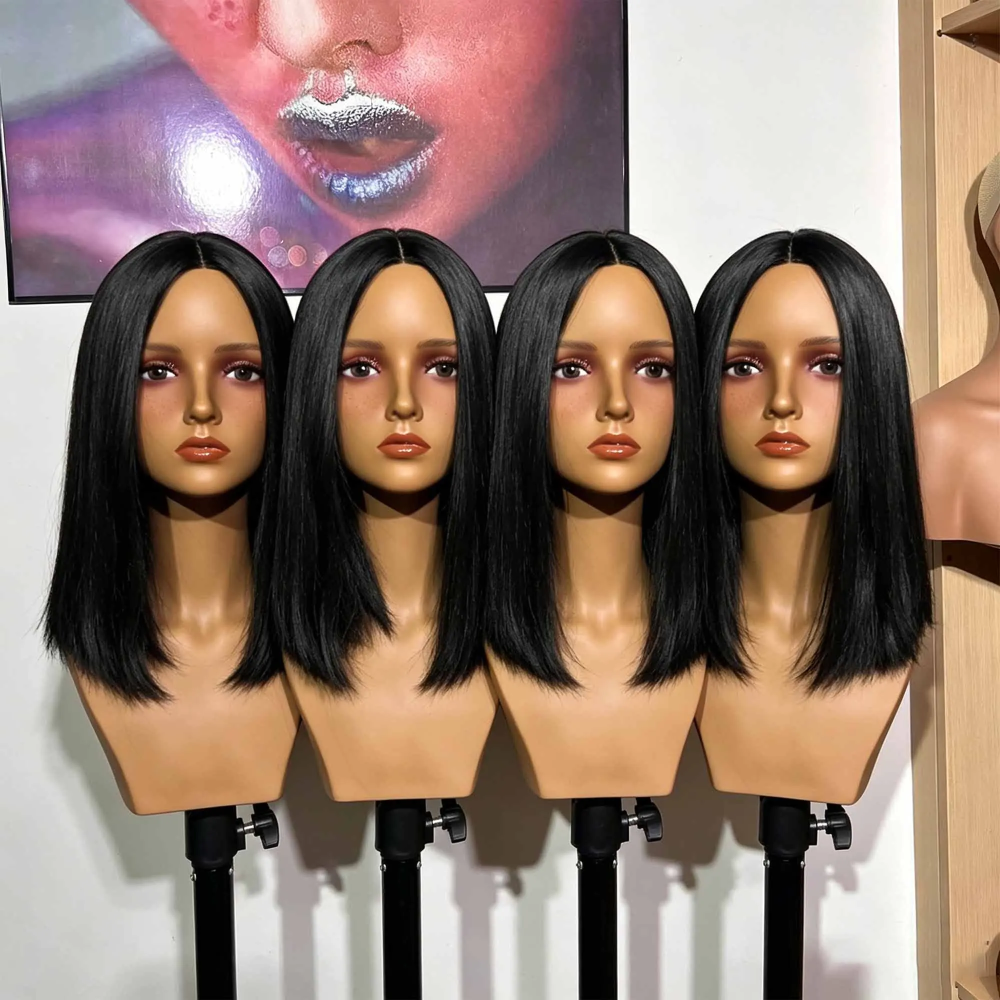 4PC Mannequin Head for Wig Display Tan-colored Half Body Model Sholder Bust Stable Structure US Free Shipping
4PC Mannequin Head for Wig Display Tan-colored Half Body Model Sholder Bust Stable Structure US Free Shipping