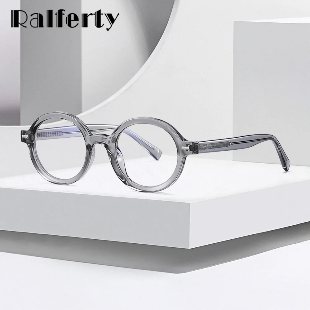 Ralferty TR90 Thick Studded Eyeglasses Frame Men Vintage Round Anti Blue Light Glasses Plano Lens Optic Myopia Clear Frame Women
Ralferty TR90 Thick Studded Eyeglasses Frame Men Vintage Round Anti Blue Light Glasses Plano Lens Optic Myopia Clear Frame Women