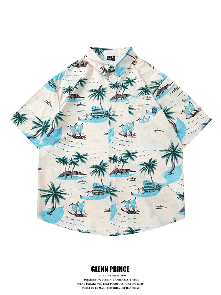 GPstudio Japanese Style Coconut Tree Print Short Sleeve Men's Shirt Summer Travel Beach Half Sleeve Shirt Loose Fit Youth Fas...
GPstudio Japanese Style Coconut Tree Print Short Sleeve Men's Shirt Summer Travel Beach Half Sleeve Shirt Loose Fit Youth Fas...