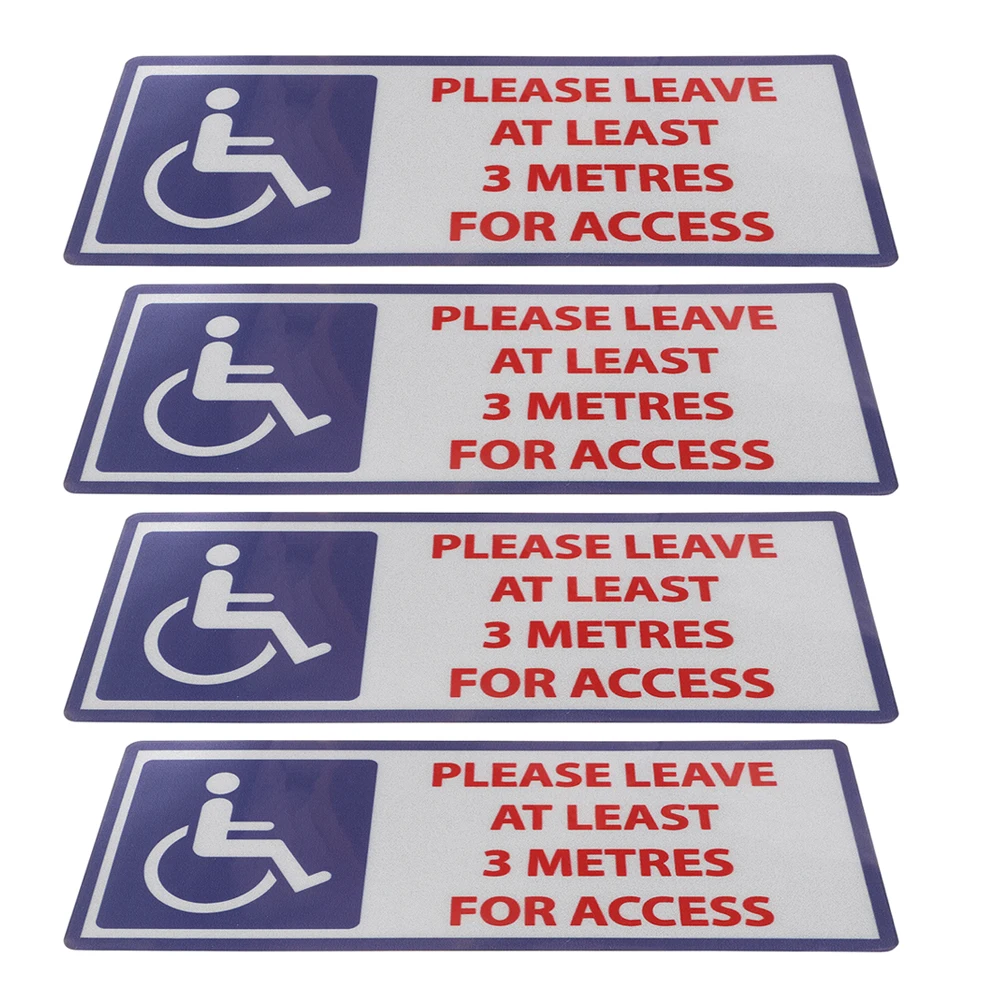 4pcs Warning Sticker Handicap Sign Disability Safety Signals Reflective Patches Traffic Signs Decals Self Adhesive
4pcs Warning Sticker Handicap Sign Disability Safety Signals Reflective Patches Traffic Signs Decals Self Adhesive