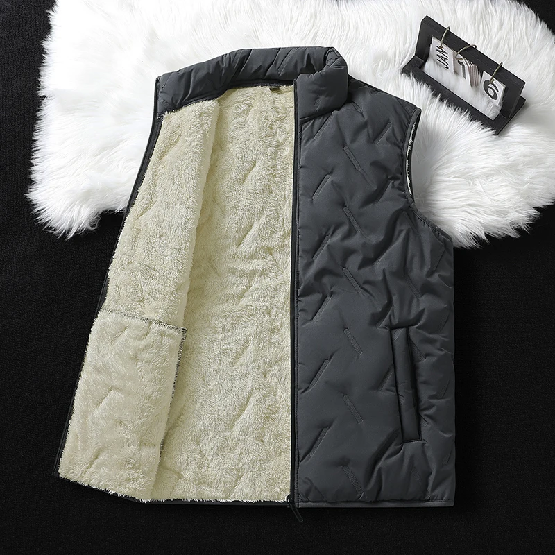Cotton Vests Zipper High Quality Fashion Casual Style Thickened Warm Comfortable Men Clothing Stand Collar Sleeveless Parkas
Cotton Vests Zipper High Quality Fashion Casual Style Thickened Warm Comfortable Men Clothing Stand Collar Sleeveless Parkas