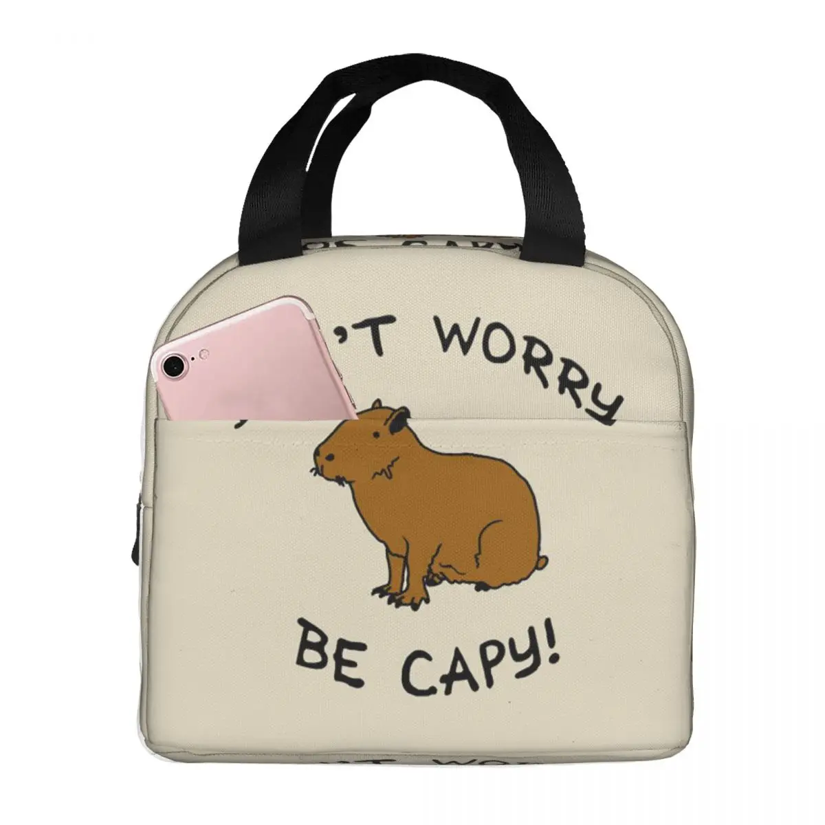 Don't Worry Be Capybara Insulated Lunch Bag for Kids School Cooler Thermal Food Box Tote Leakproof Lunch Boxes Container
Don't Worry Be Capybara Insulated Lunch Bag for Kids School Cooler Thermal Food Box Tote Leakproof Lunch Boxes Container