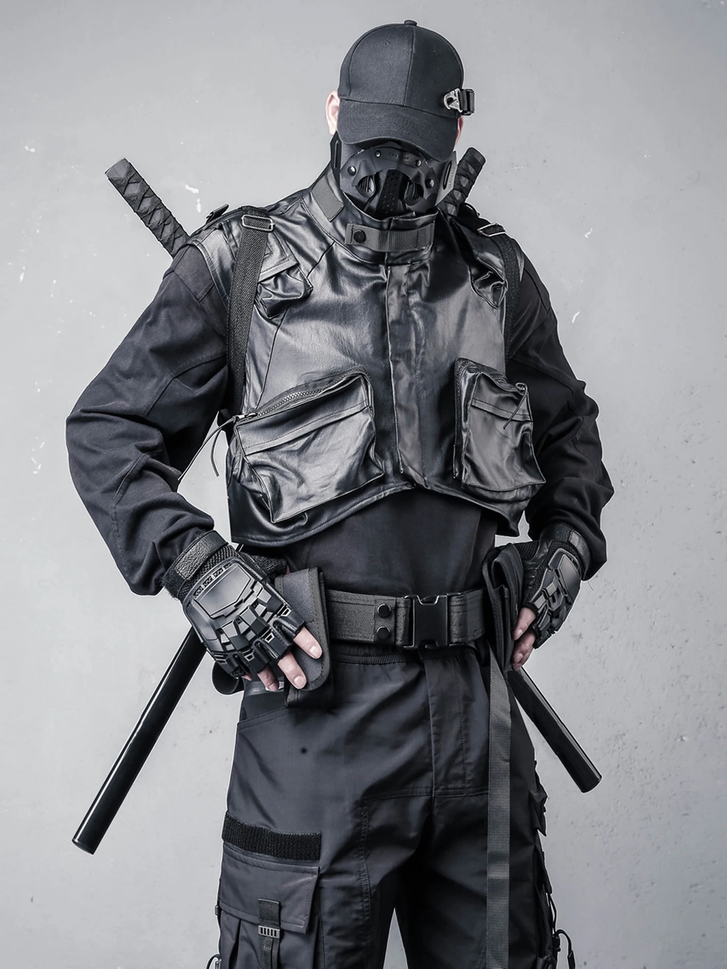 Loose Fit Functional Style Men's Vest Airborne Soldier Wax Coated Stand Collar Hip Hop Trendy Urban Wear Polyester Fiber
Loose Fit Functional Style Men's Vest Airborne Soldier Wax Coated Stand Collar Hip Hop Trendy Urban Wear Polyester Fiber