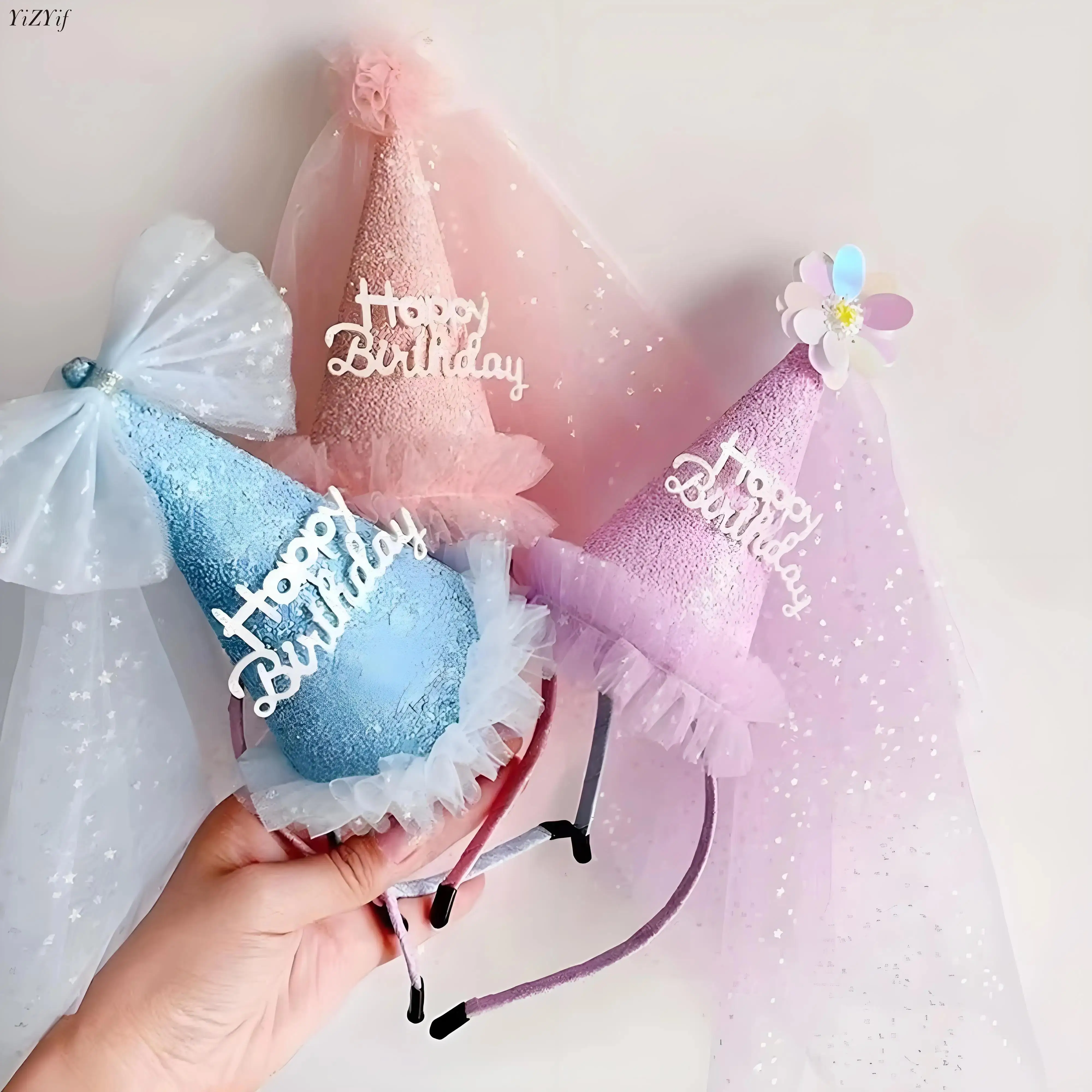 Princess Crown Baby Birthday Party Hat Mesh Gauze Sequin Birthday Headband Baby Shower Party Decorations Headwear Hair Hoops
Princess Crown Baby Birthday Party Hat Mesh Gauze Sequin Birthday Headband Baby Shower Party Decorations Headwear Hair Hoops