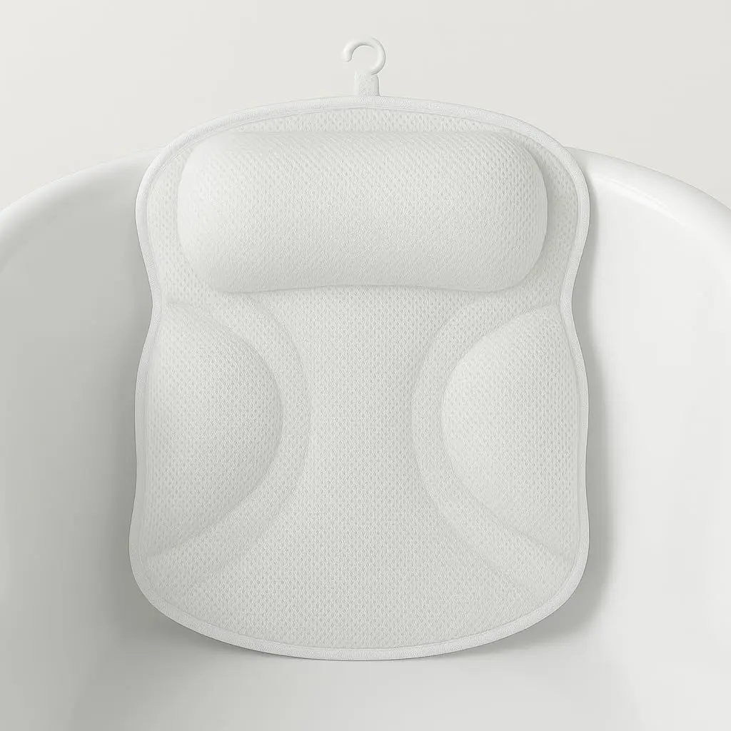 Bathtub Pillow for Head Neck and Back, Extra Thick Double-Ring Support, Quick-Dry Non-Slip Spa Cushion for Tub
Bathtub Pillow for Head Neck and Back, Extra Thick Double-Ring Support, Quick-Dry Non-Slip Spa Cushion for Tub