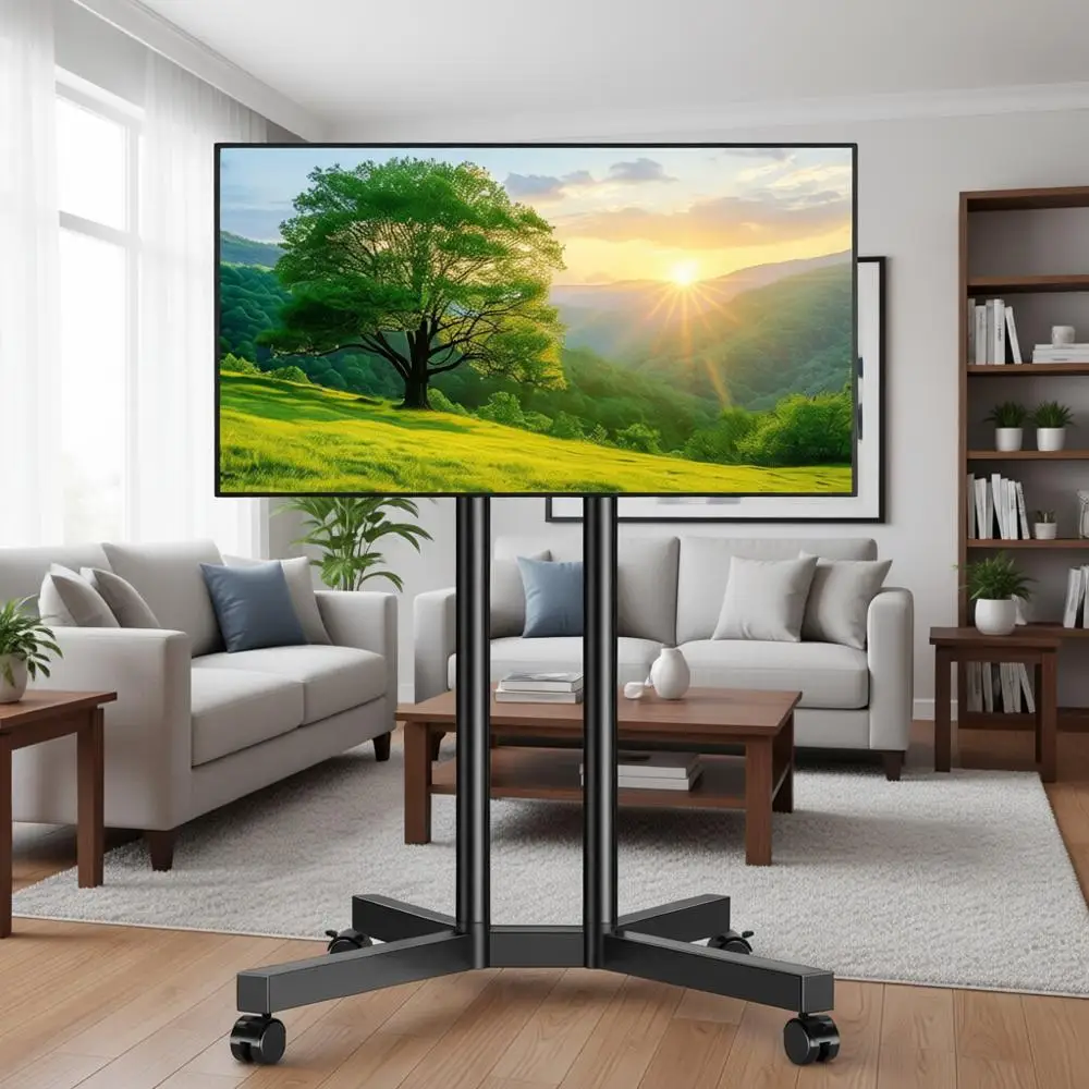 Универсальная подставка для телевизоров 32-70 дюймов, передвижная тележка с регулируемой высотой и плавными колесами, идеально подходит для дома и офиса
Универсальная подставка для телевизоров 32-70 дюймов, передвижная тележка с регулируемой высотой и плавными колесами, идеально подходит для дома и офиса